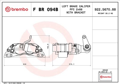 BREMBO F BR 094B EAN: 8020584551493.