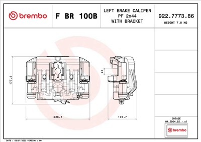 BREMBO F BR 100B EAN: 8020584551554.