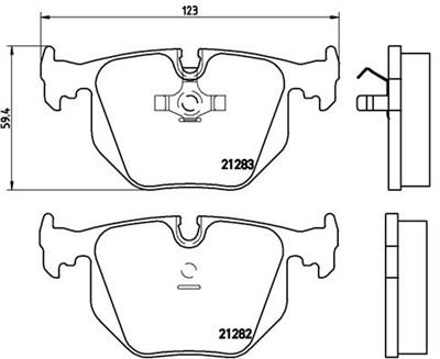 BREMBO P 06 016 Číslo výrobce: 21283. EAN: 8020584050163.
