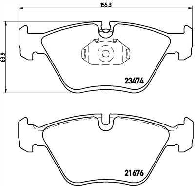 BREMBO P 06 042 Číslo výrobce: 21676. EAN: 8020584059906.