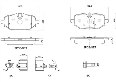 BREMBO P 06 122 Číslo výrobce: 26687. EAN: 8020584132319.