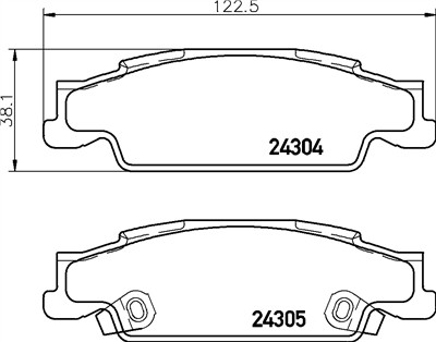 BREMBO P 09 007 Číslo výrobce: 24304. EAN: 8020584081136.