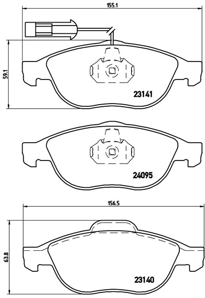 BREMBO P 23 114 Číslo výrobce: 23140. EAN: 8020584060278.