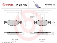 BREMBO P 23 122