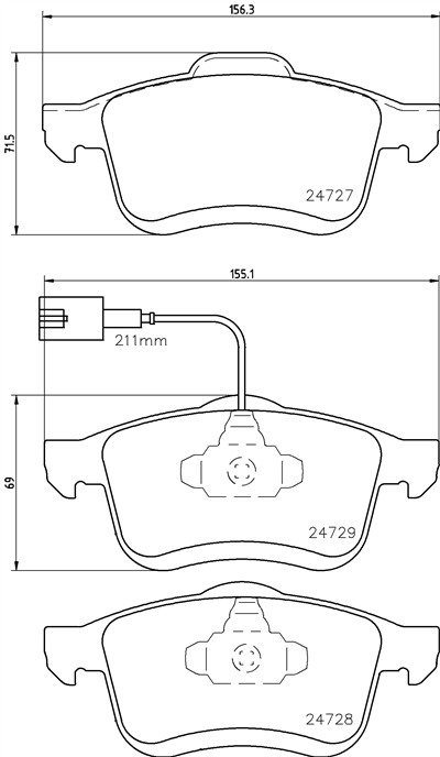 BREMBO P 23 130 Číslo výrobce: 24727. EAN: 8020584090480.