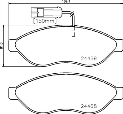 BREMBO P 23 144G Číslo výrobce: 24468. EAN: 8020584125182.