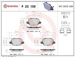 BREMBO P 23 150