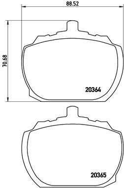 BREMBO P 24 004 Číslo výrobce: 20365. EAN: 8020584051764.