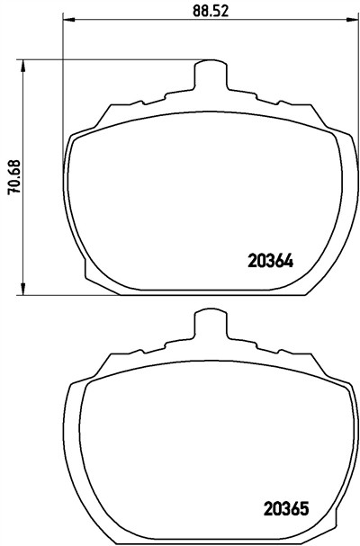 BREMBO P 24 004 Číslo výrobce: 20364. EAN: 8020584051764.