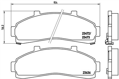 BREMBO P 24 041 Číslo výrobce: 23472. EAN: 8020584052136.