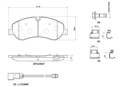 BREMBO P 24 152G Číslo výrobce: 25602. EAN: 8020584125106.