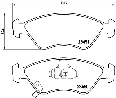 BREMBO P 30 007 Číslo výrobce: 23450. EAN: 8020584052778.