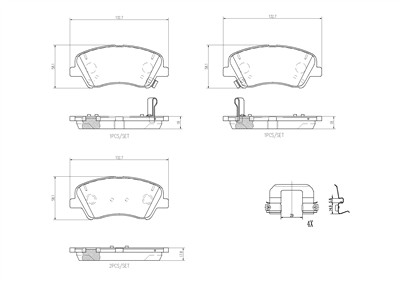 BREMBO P 30 098 Číslo výrobce: 22228. EAN: 8020584069547.