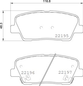 BREMBO P 30 105 Číslo výrobce: 22195. EAN: 8020584115053.