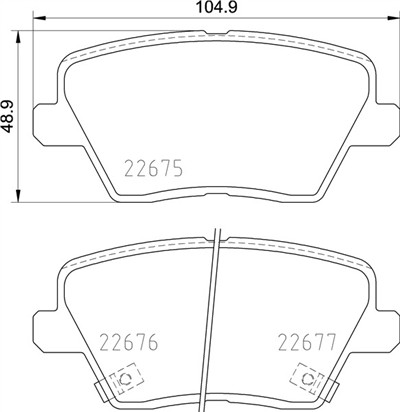 BREMBO P 30 109 Číslo výrobce: 22675. EAN: 8020584115077.