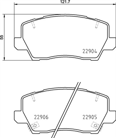 BREMBO P 30 114 Číslo výrobce: 22904. EAN: 8020584116517.
