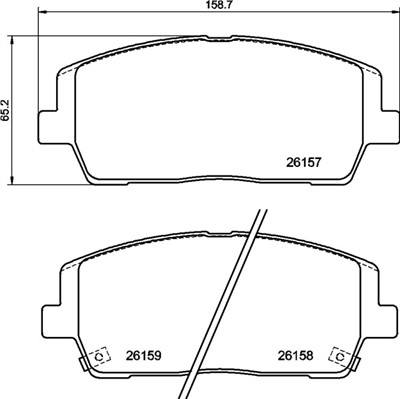 BREMBO P 30 116 Číslo výrobce: 26157. EAN: 8020584117873.