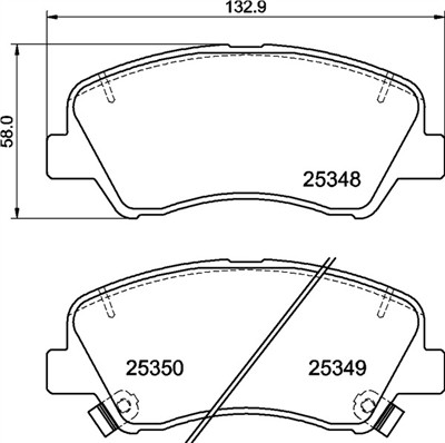 BREMBO P 30 122 Číslo výrobce: 25348. EAN: 8020584118535.