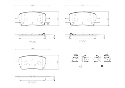 BREMBO P 30 141 Číslo výrobce: 26459. EAN: 8020584126769.