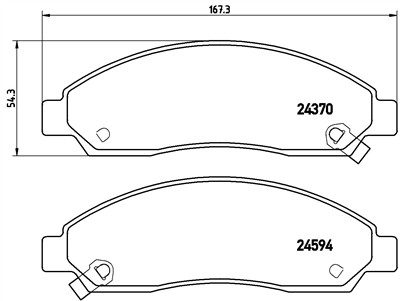 BREMBO P 34 005 Číslo výrobce: 24370. EAN: 8020584059548.