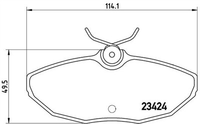 BREMBO P 36 013 Číslo výrobce: 23424. EAN: 8020584053065.