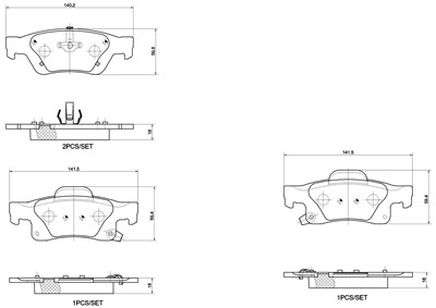 BREMBO P 37 016X Číslo výrobce: 25196. EAN: 8020584134672.