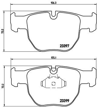 BREMBO P 44 012 Číslo výrobce: 23399. EAN: 8020584053355.
