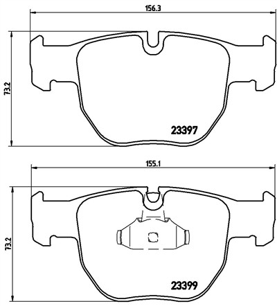 BREMBO P 44 012 Číslo výrobce: 23397. EAN: 8020584053355.