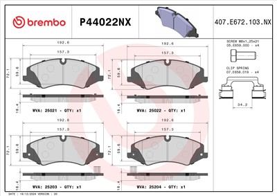 BREMBO P44022NX