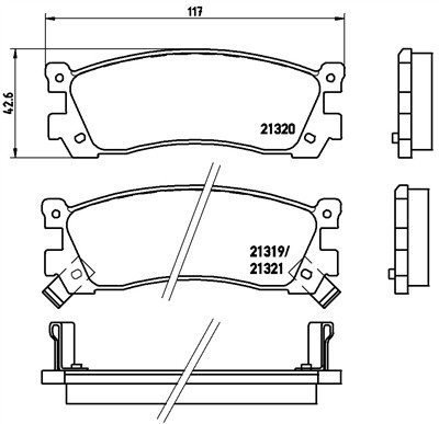 BREMBO P 49 025 Číslo výrobce: 21319. EAN: 8020584053621.