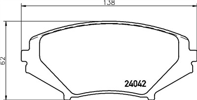 BREMBO P 49 034 Číslo výrobce: 24042. EAN: 8020584053713.