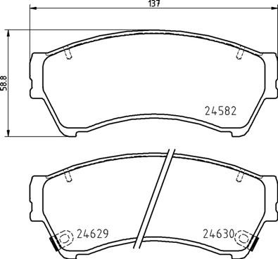 BREMBO P 49 060 Číslo výrobce: 24629. EAN: 8020584087442.