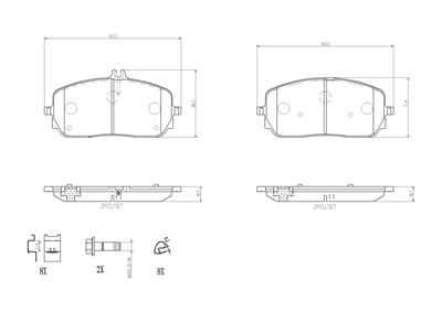 BREMBO P 50 152 Číslo výrobce: 22945. EAN: 8020584115527.