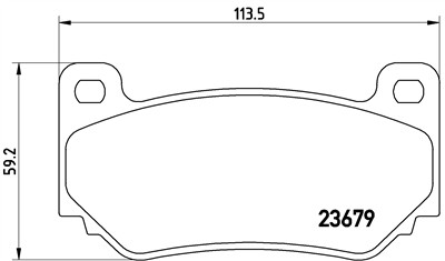 BREMBO P 52 018 Číslo výrobce: 23679. EAN: 8020584061251.
