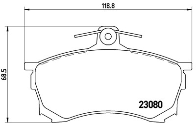 BREMBO P 54 021 Číslo výrobce: 23080. EAN: 8020584054680.