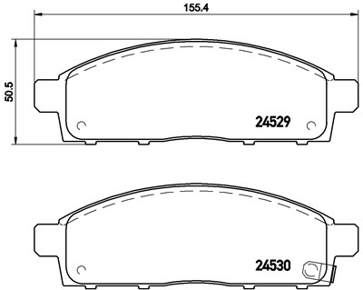 BREMBO P 54 038 Číslo výrobce: 24529. EAN: 8020584061312.