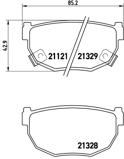 BREMBO P 56 010 Číslo výrobce: 21121. EAN: 8020584054901.