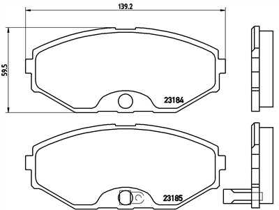 BREMBO P 56 045 Číslo výrobce: 23184. EAN: 8020584055250.