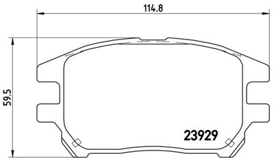 BREMBO P 56 050 Číslo výrobce: 23929. EAN: 8020584055304.