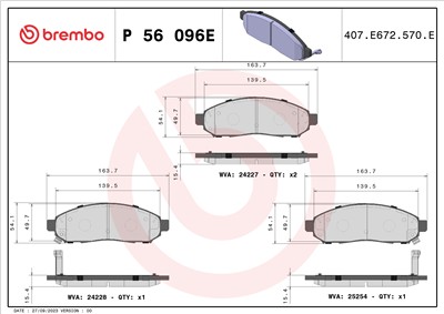 BREMBO P 56 096E Číslo výrobce: 24227. EAN: 8020584123423.