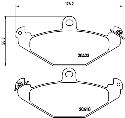 BREMBO P 59 026 Číslo výrobce: 20410. EAN: 8020584055571.