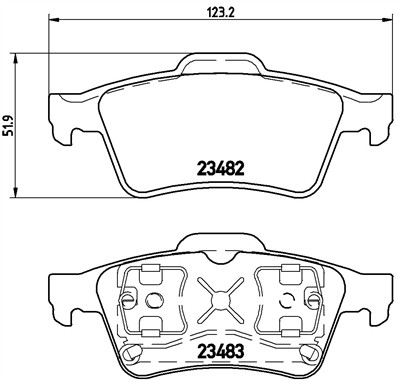 BREMBO P 59 044 Číslo výrobce: 23482. EAN: 8020584055755.
