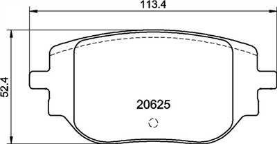 BREMBO P 59 102 Číslo výrobce: 20625. EAN: 8020584125243.