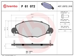 BREMBO P 61 072