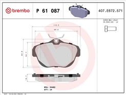 BREMBO P 61 087