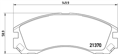 BREMBO P 61 089 Číslo výrobce: 21370. EAN: 8020584061671.