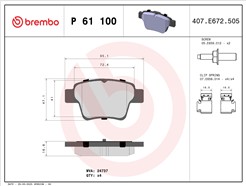 BREMBO P 61 100
