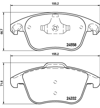 BREMBO P 61 117X Číslo výrobce: 24332. EAN: 8020584121740.