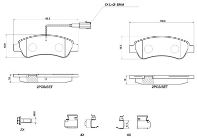 BREMBO P 61 125G