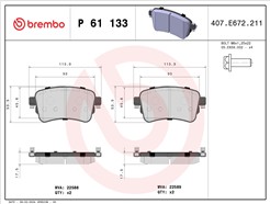 BREMBO P 61 133